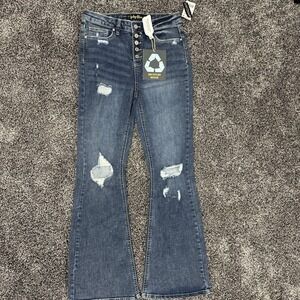 Indigo‎ Rain Women's Dark Blue Jeans Sz 7 NWT 27W/32 1/2L